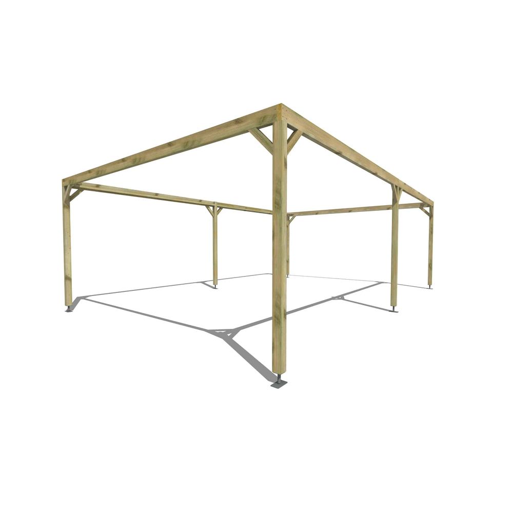 Pergola bois • 8m x 5m • indépendante • cadre simple • livraison comprise