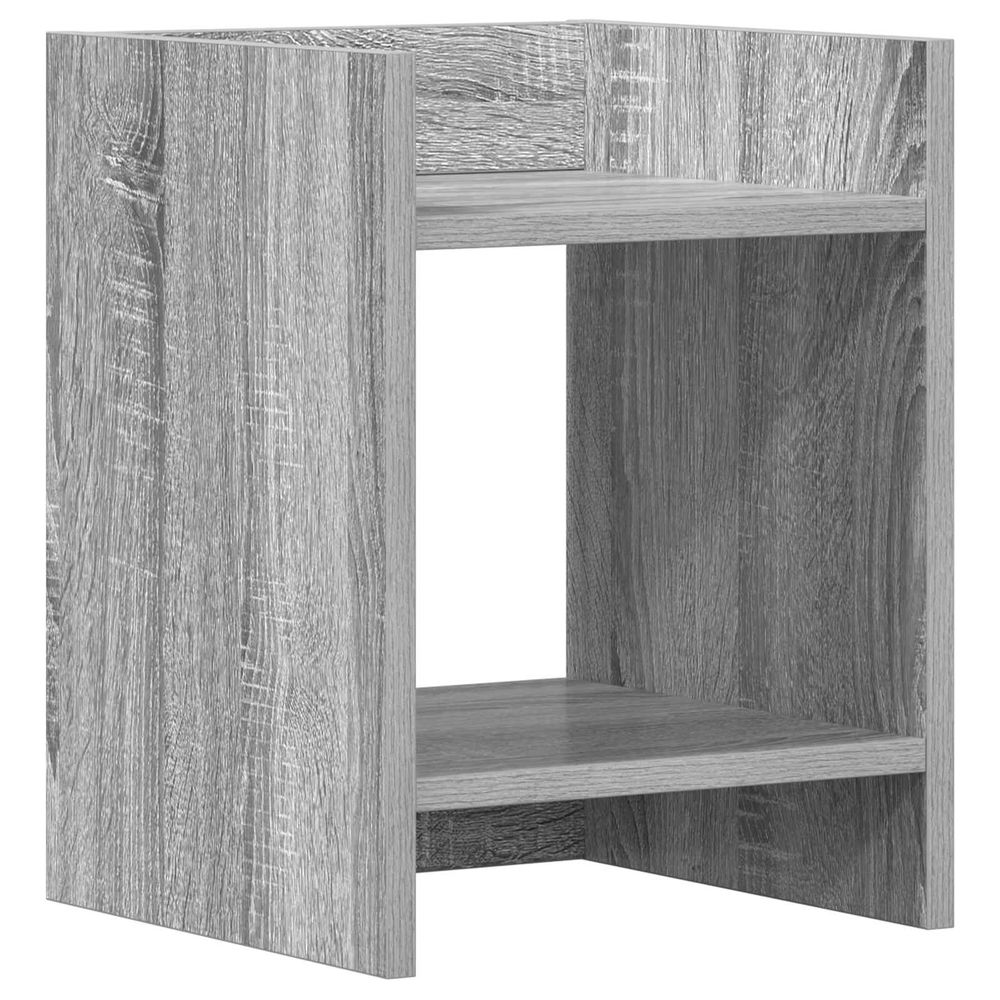 Support de plante sonoma gris 30 x 30 x 40 cm bois d'ingénierie