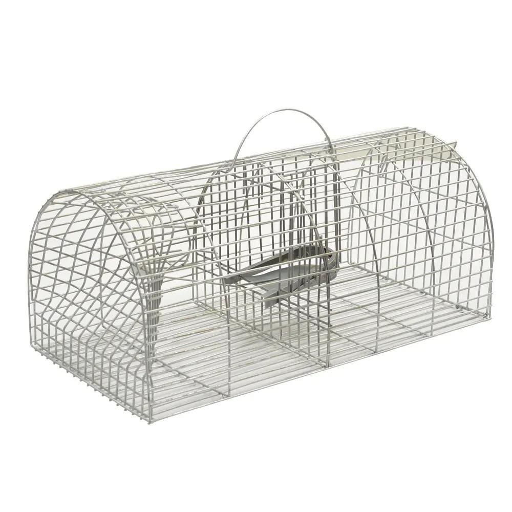 Nasse à rats en acier galvanisé 38 x 23 x 17 cm