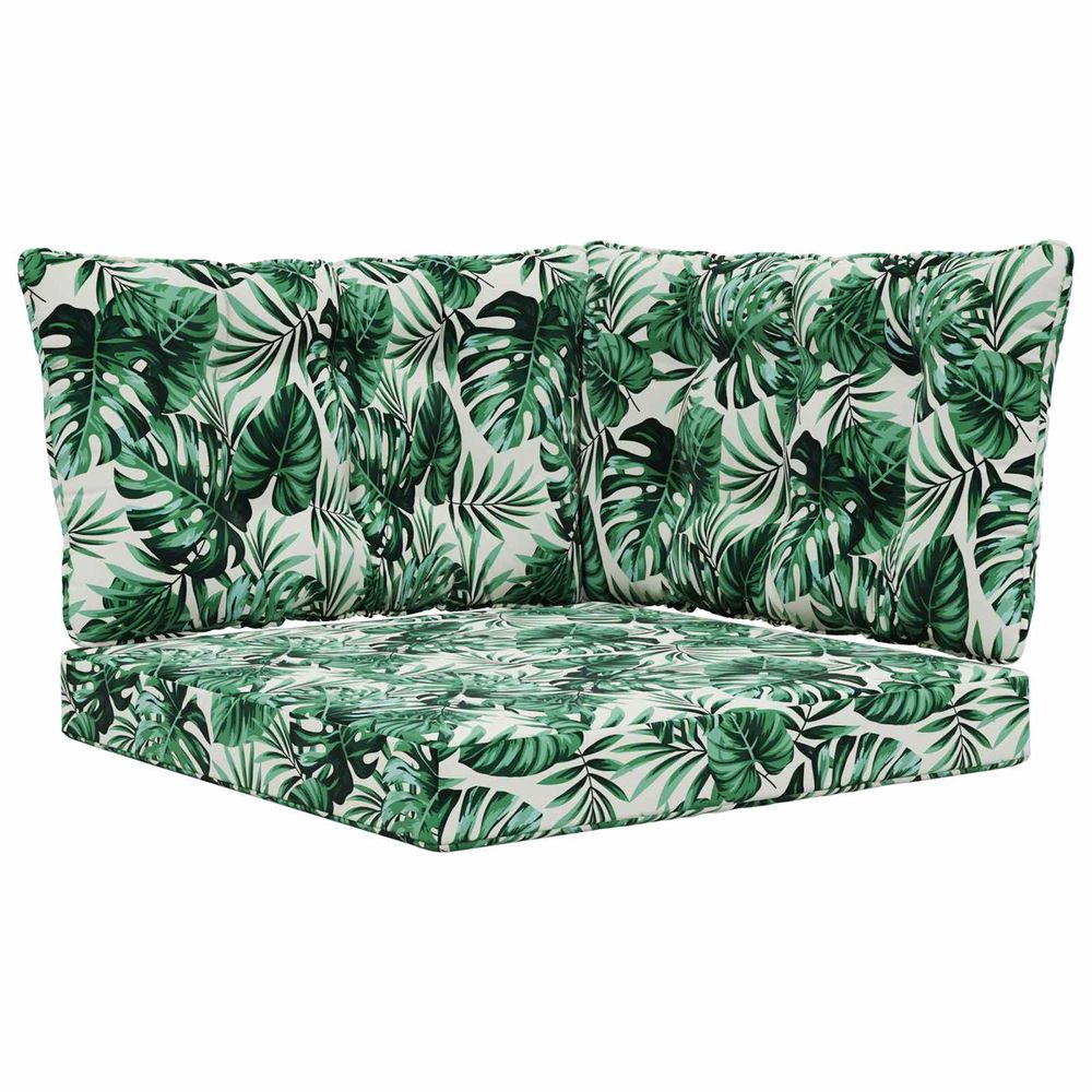 Coussin de canapé d'extérieur polyester motif feuilles