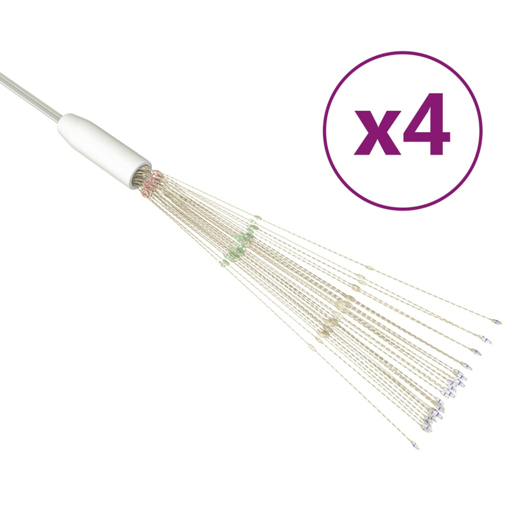 Feux d'artifice noël d'extérieur 4 pcs multicolore 20cm 560 led