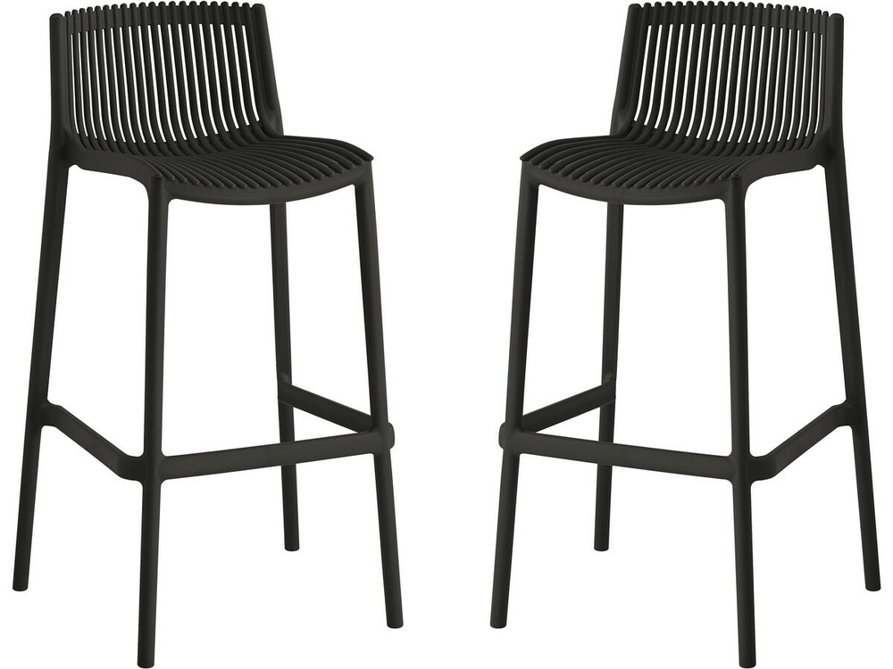 Lot de 2 chaises empilables 