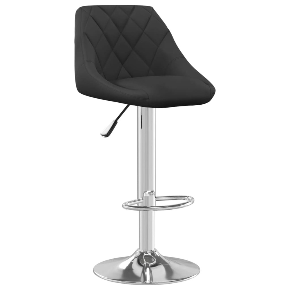 Tabouret de bar noir velours