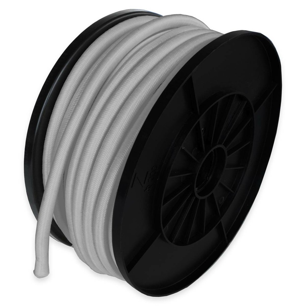 Sandow élastique gris 25 mètres - qualité pro tecplast 9sw - diamètre 9mm