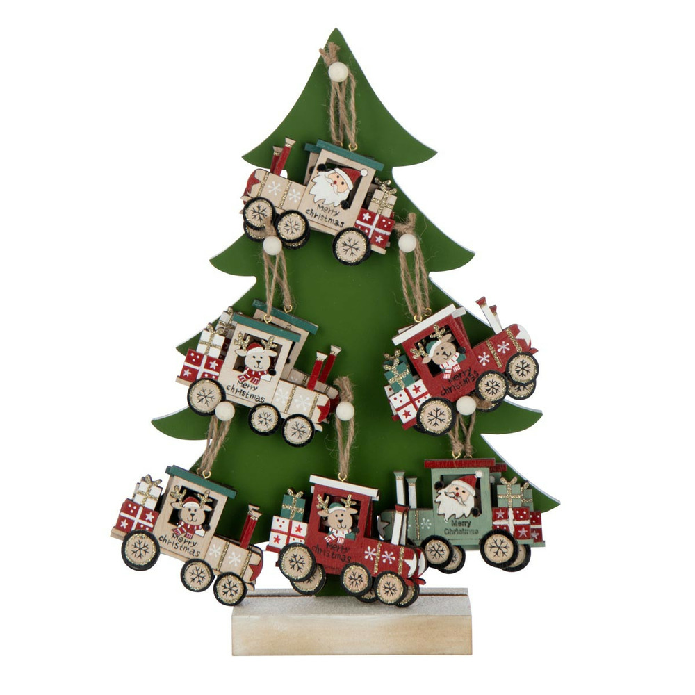 Arbre de noël à trains 
