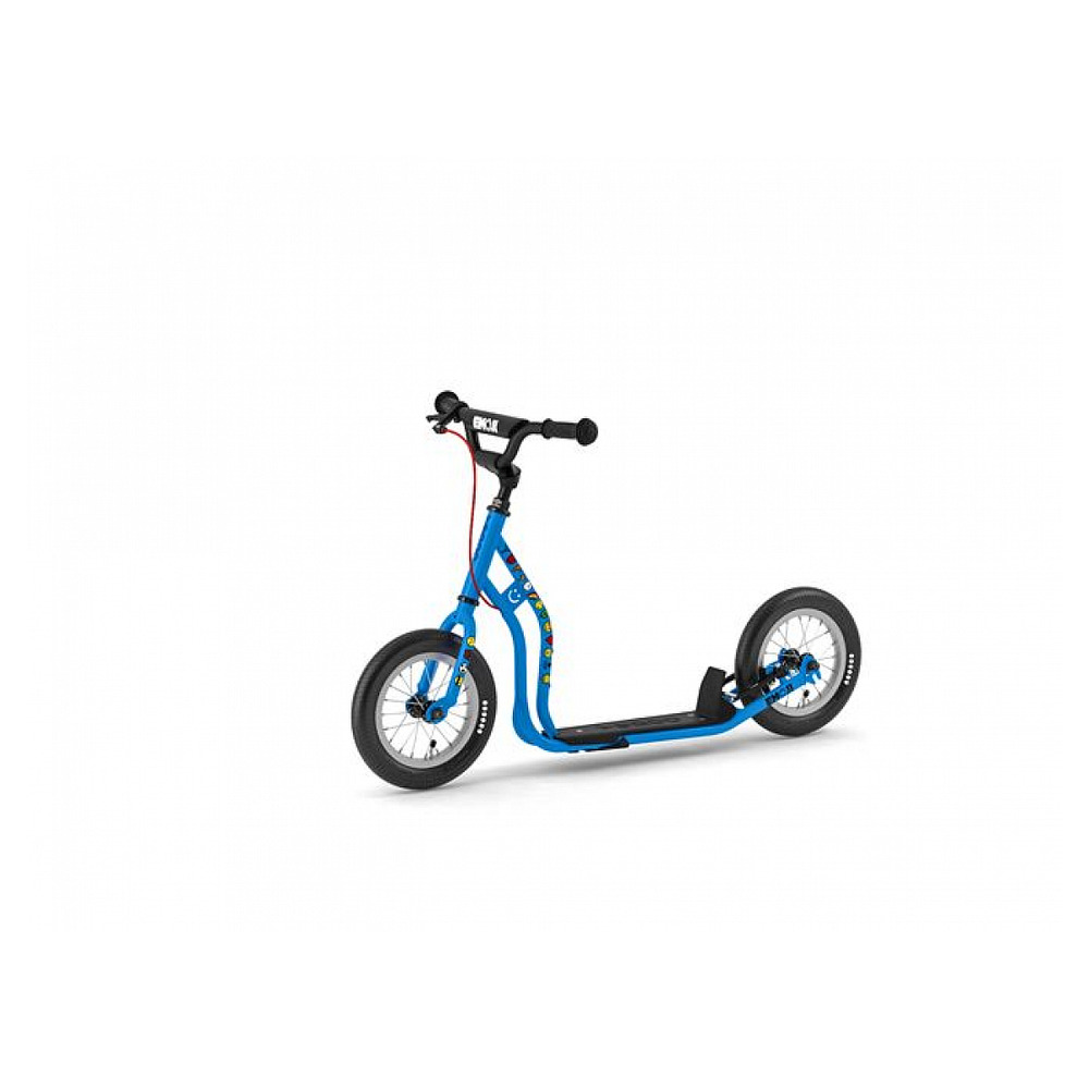 Scooter junior mau bleu emoji