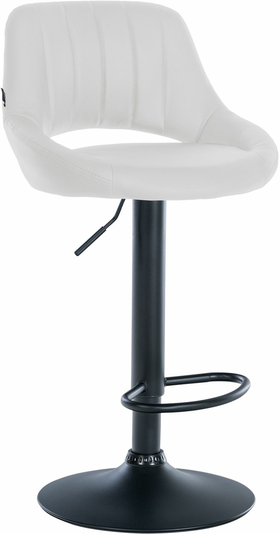 Tabouret de bar milet simili cuir noir