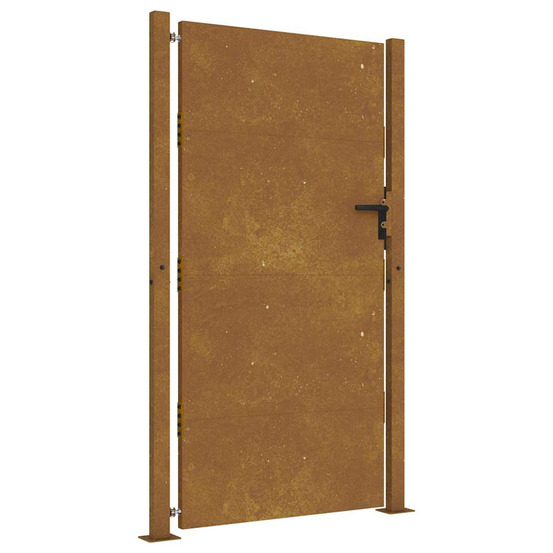 Portail de jardin 100x200 cm en acier corten