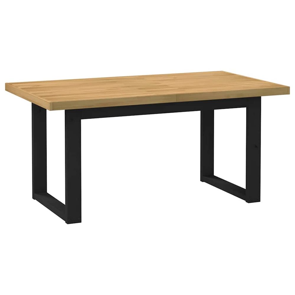 Table à manger noain pieds en forme de u 160x90x75cm massif pin