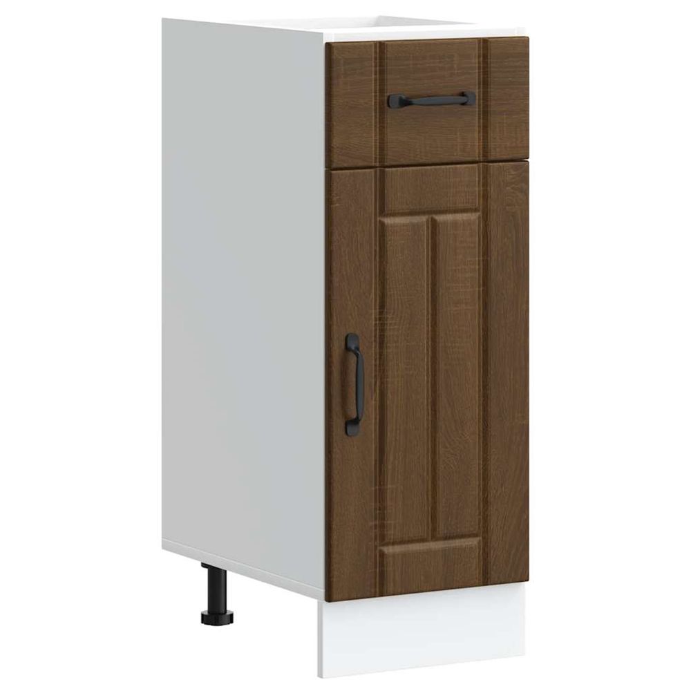 Armoire de cuisine lucca chêne marron bois ingénierie