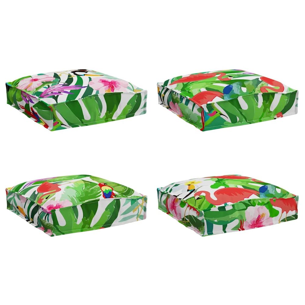 Coussin 4 pc tissu oxford multicolore 40 x 40 x 8 cm