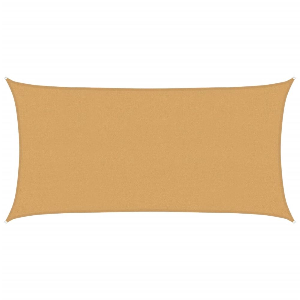 Voile d'ombrage 160 g/m² rectangulaire sable 2x3,5 m pehd