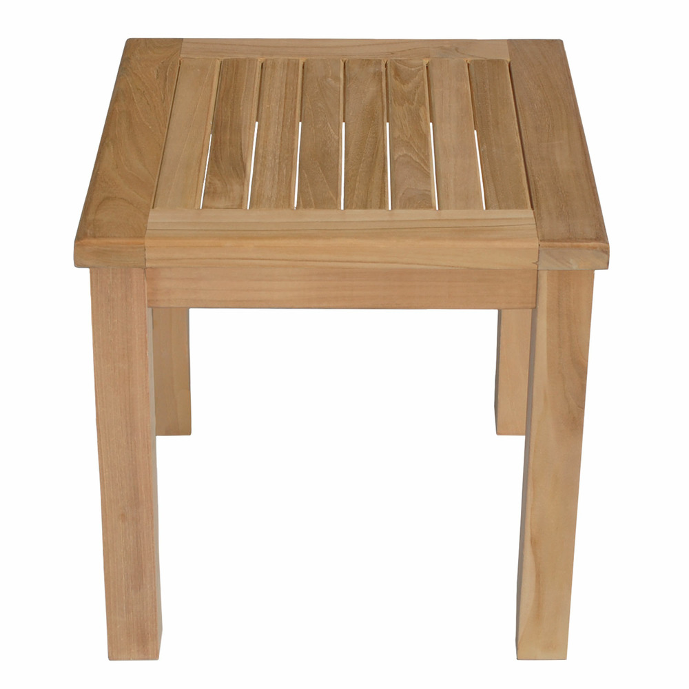 Table d'appoint carrée en teck 45cm java