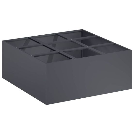 Cache-pot de jardin anthracite 100 x 100 x 40 cm