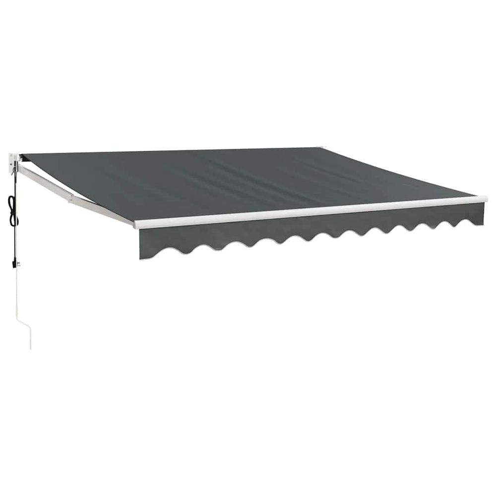 Auvent rétractable automatique anthracite 3,5x2,5 m