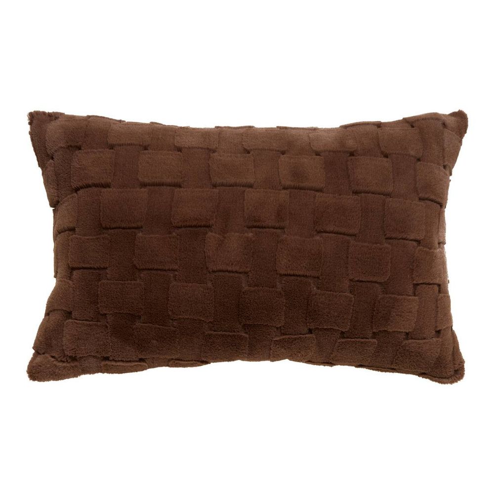 Coussin imitation fourrure 