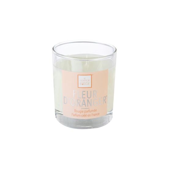 Bougie parfumée fleur d'oranger pot en verre 190 g
