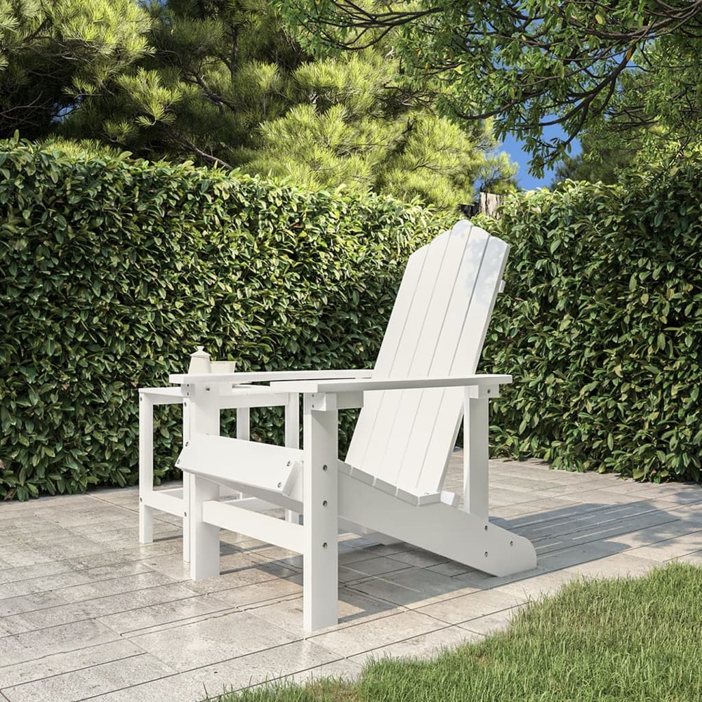 Chaise adirondack de jardin pehd blanc