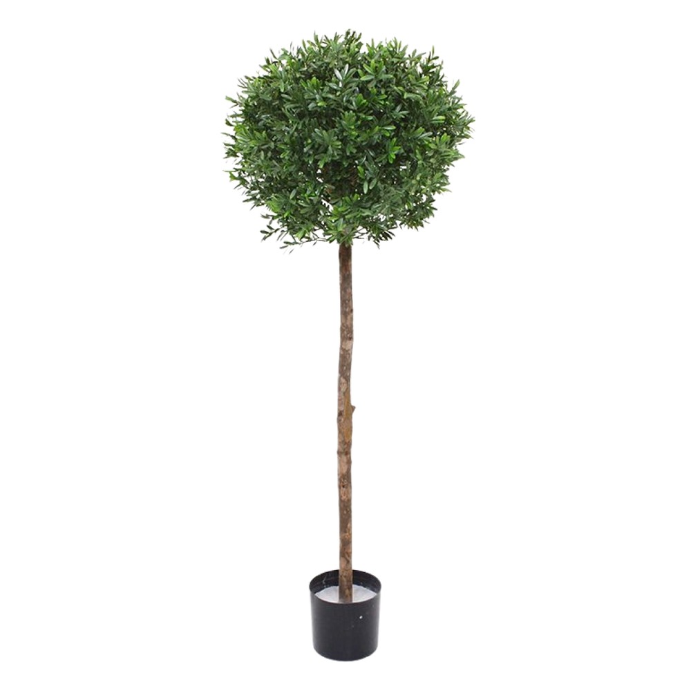 Boule d ilex artificielle sur tronc de 135 cm anti uv