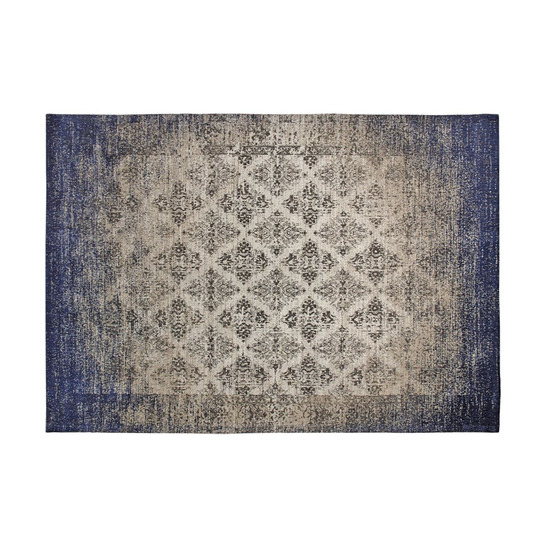 Tapis jacquard bleu 230 cm