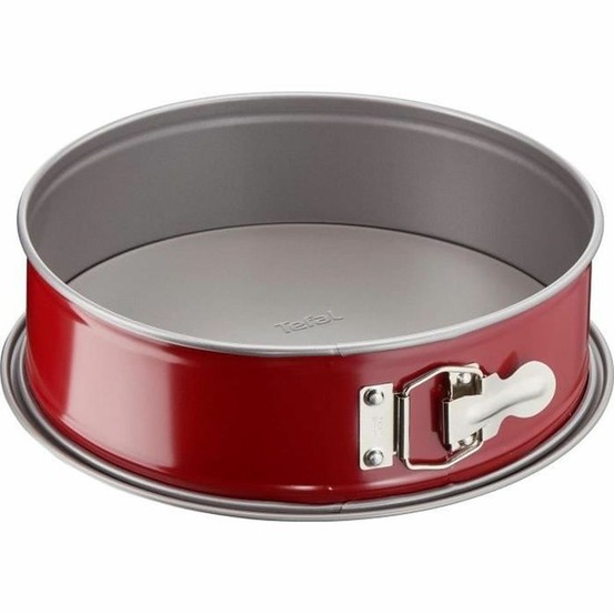 Tefal moule à charniere en acier ø 27 cm - rouge et gris