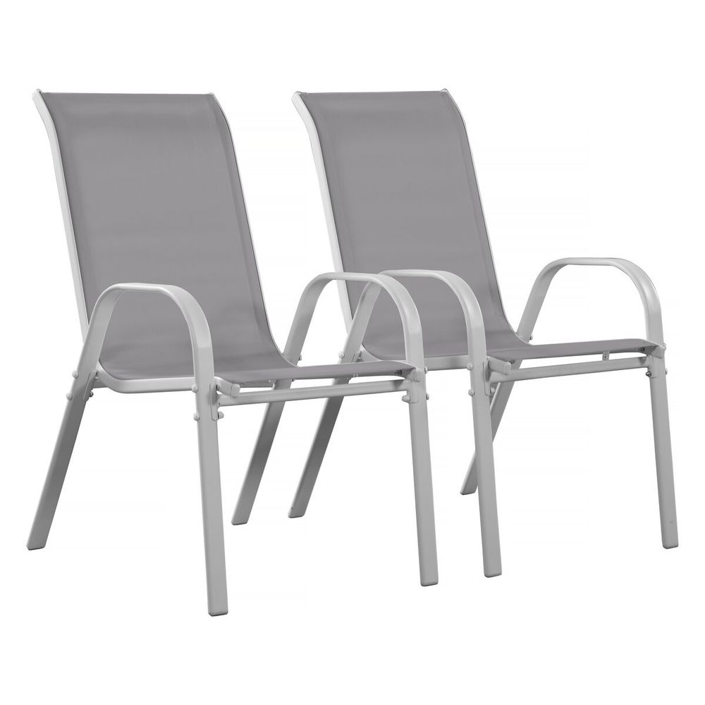 Fauteuil jardin Textilène Cordoba - Phoenix - Ecru - Lot de 2
