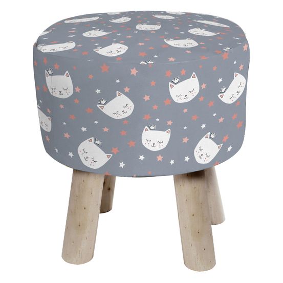 Tabouret miaou tête de chat