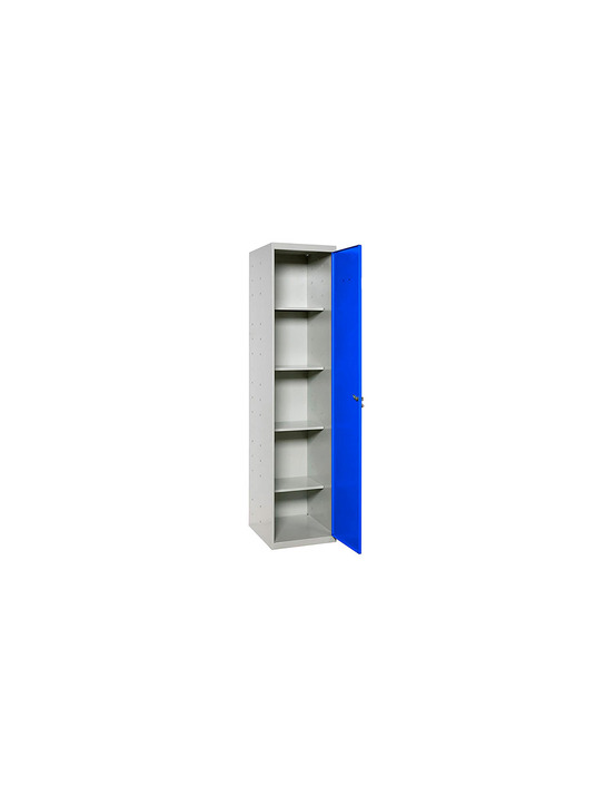 Casier-armoire simonlocker prof.dism.cleaning 180x40x40 1/4 gr/bl gris/bleu 1800x400x400 - simonrack