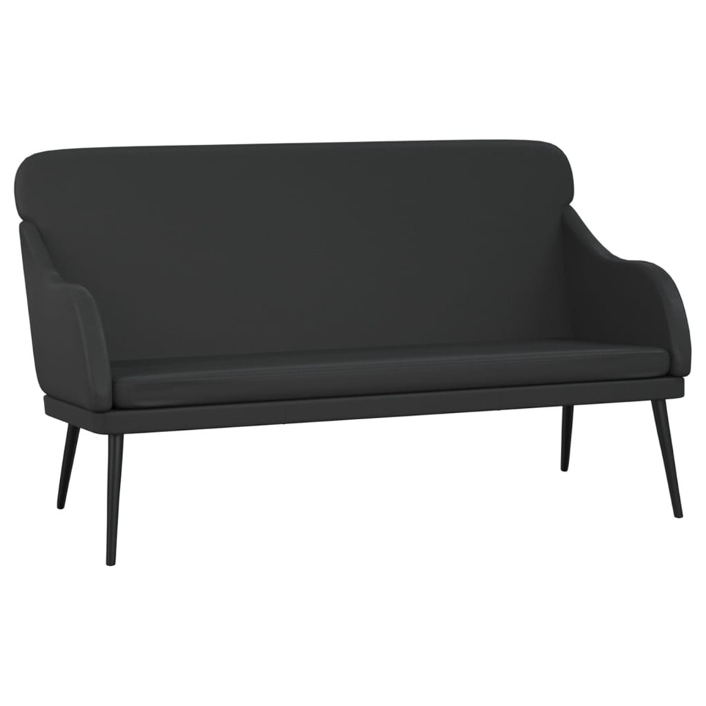 Banc noir 110x76x80 cm similicuir