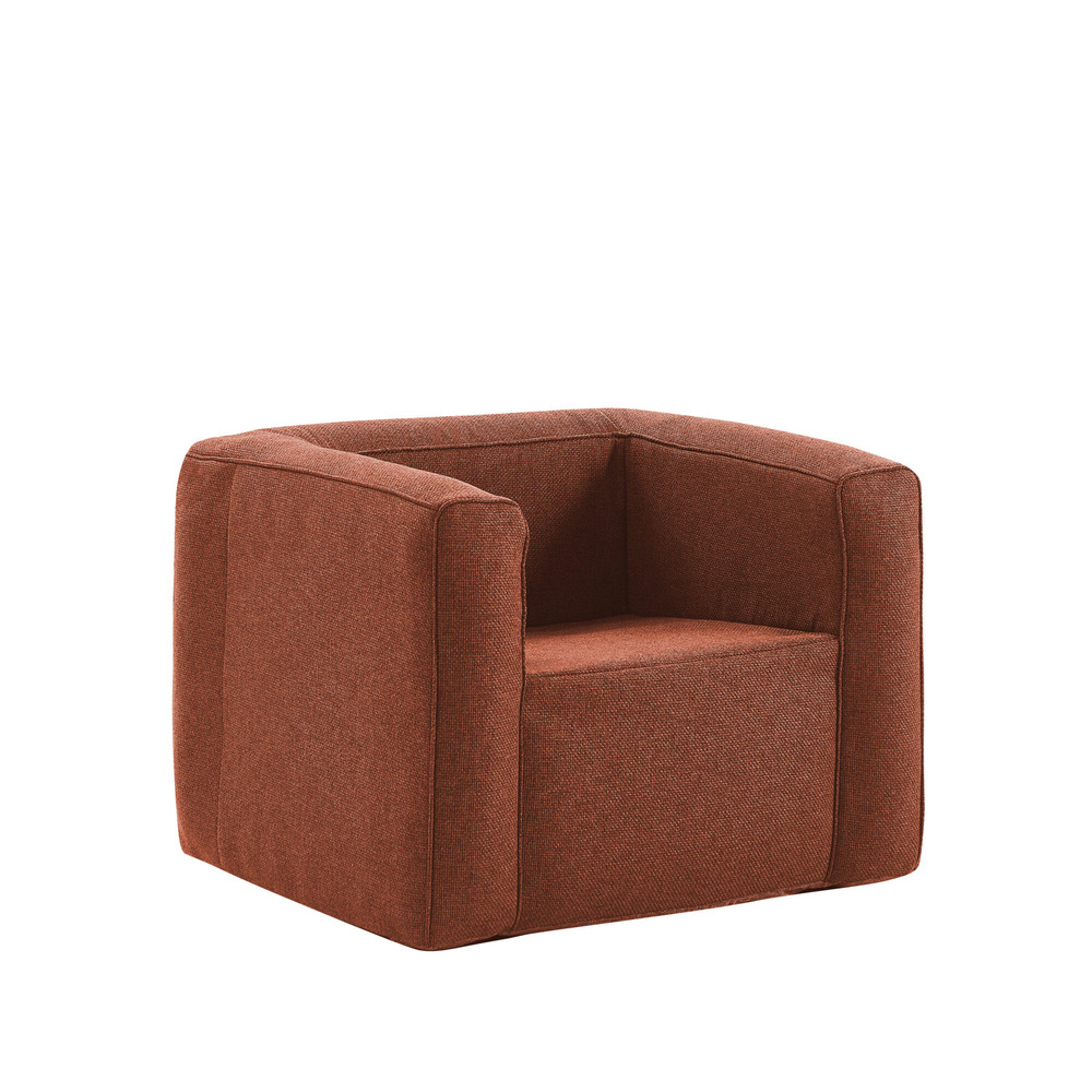 Fauteuil gonflable terracotta - intérieur et extérieur - couleur terracotta