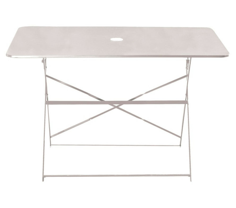 Table de jardin pliante - 4 places - blanche - venise