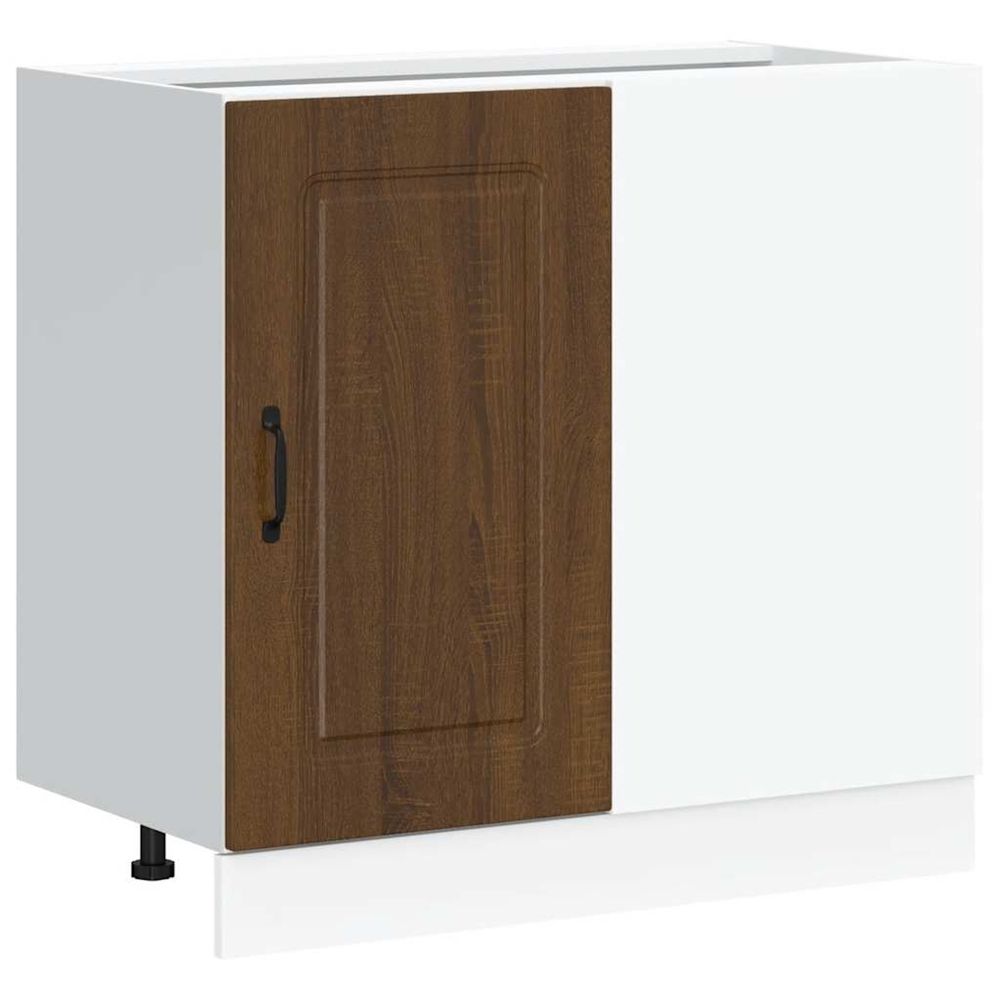 Armoire de cuisine kalmar chêne marron bois d'ingénierie
