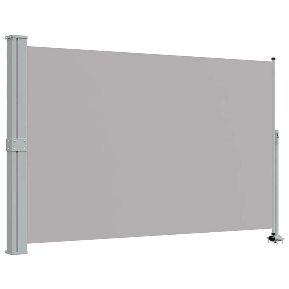 Auvent latéral rétractable de patio 160 x 300 cm gris