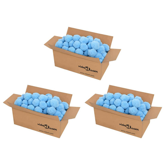 Boules anti-bactériennes filtrantes de piscine bleu 2100 g pe