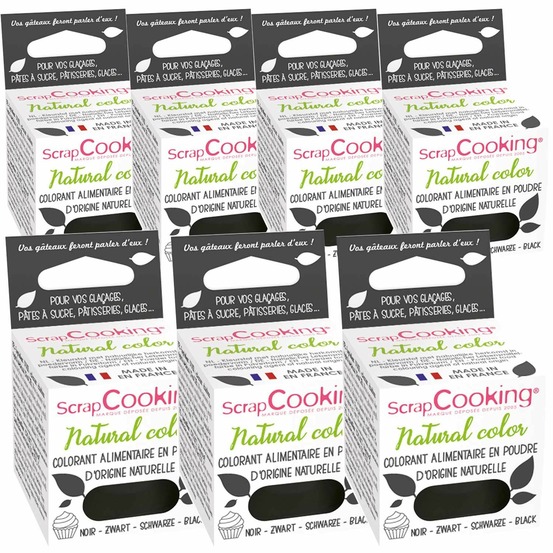 Colorant alimentaire naturel en poudre 21 g - noir