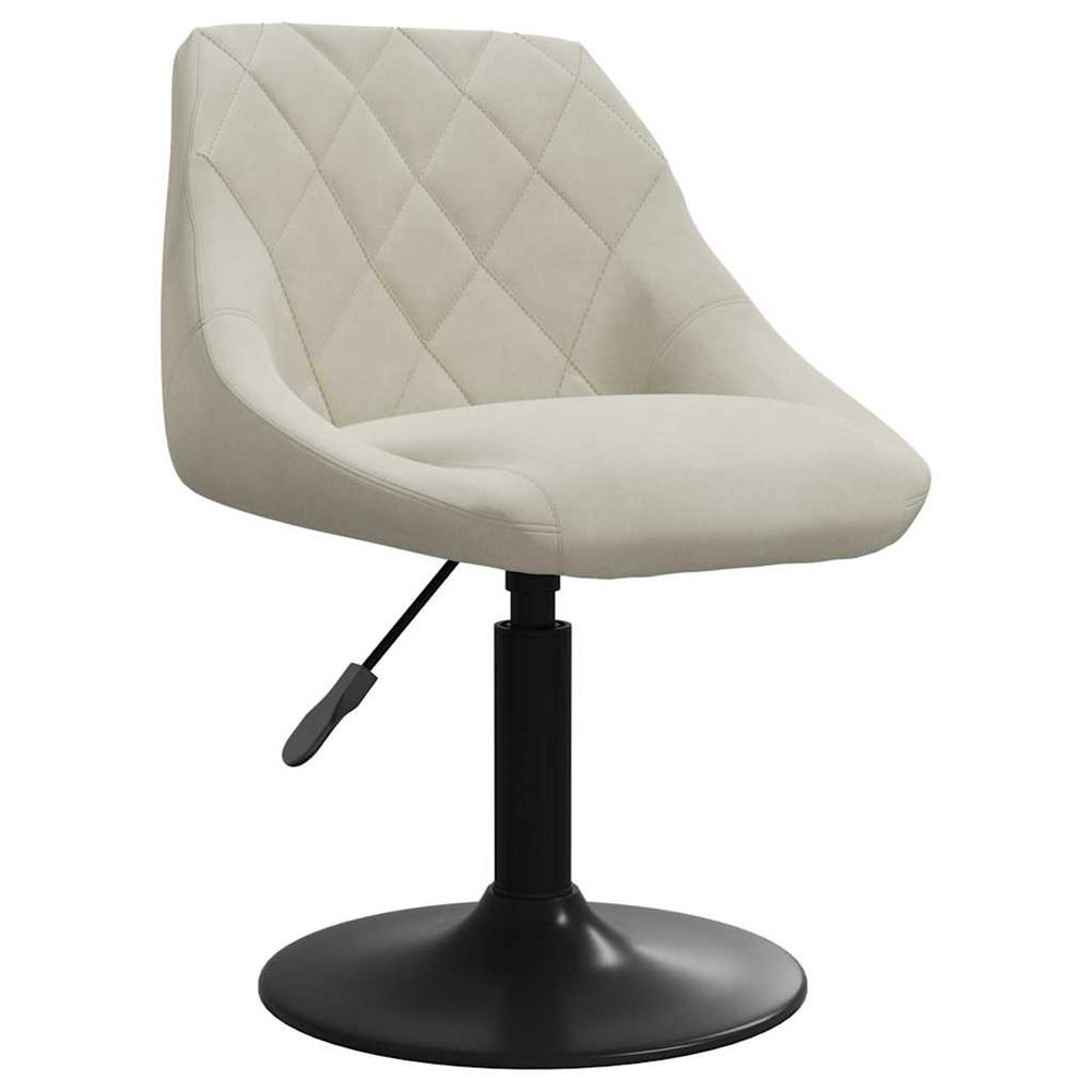 Tabouret de bar crème velours