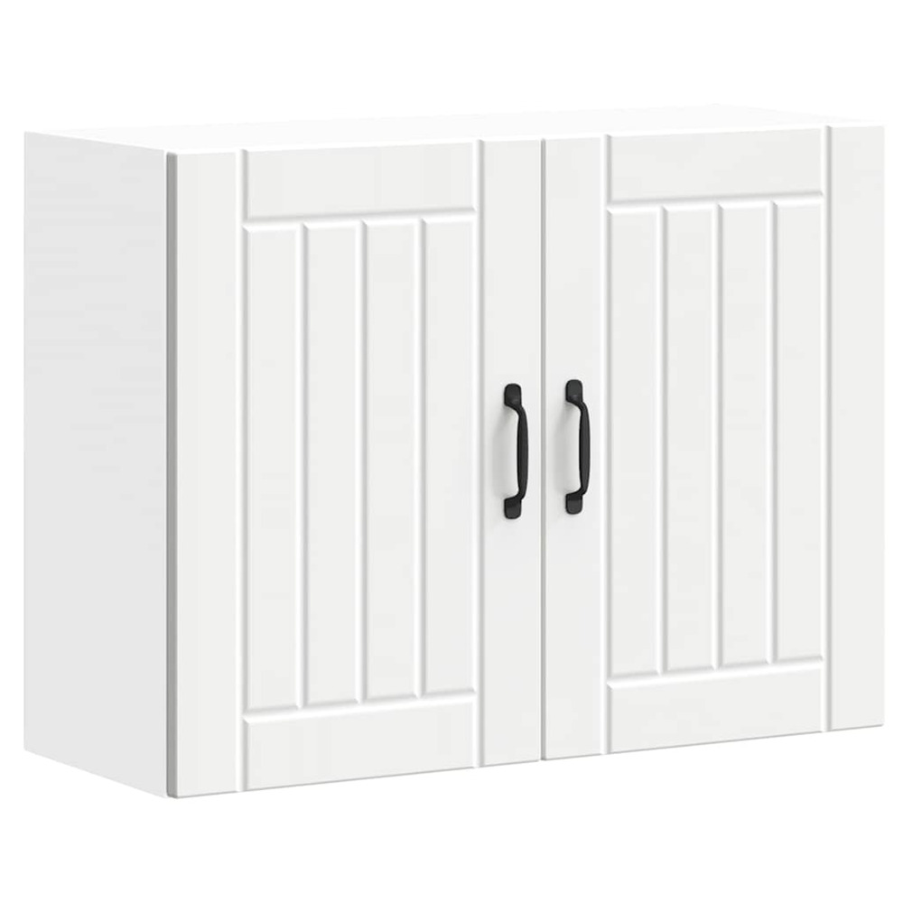 Armoire murale de cuisine lucca blanc bois d'ingénierie