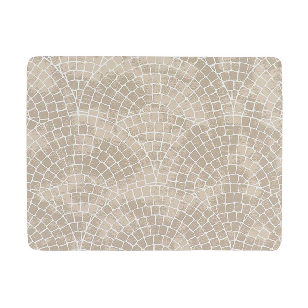 Tapis de bain rectangulaire absorbant souple 45 x 60 cm décor sienna