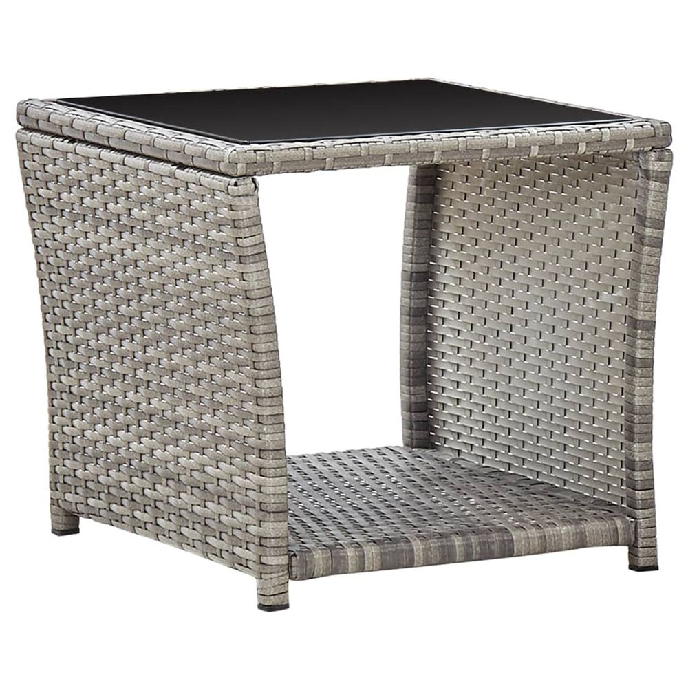 vidaXL Table basse Gris 45x45x40 cm RÃ©sine
