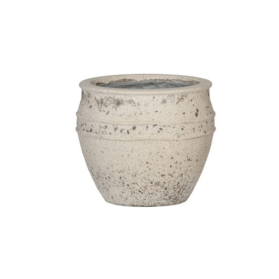 Pot athena s chalk blanc - x h24 - h24 cm - ø29 cm