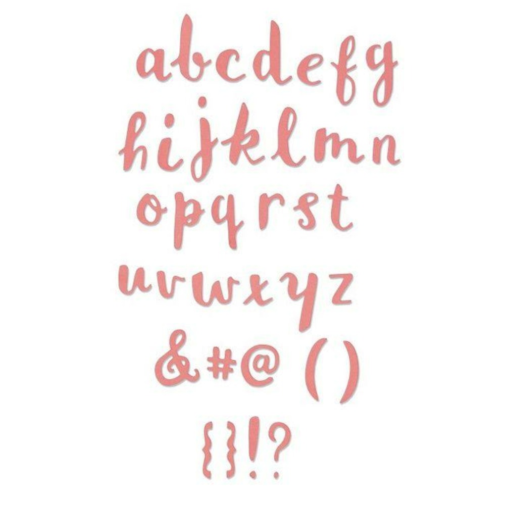 Matrice de découpe pour sizzix - alphabet minuscule
