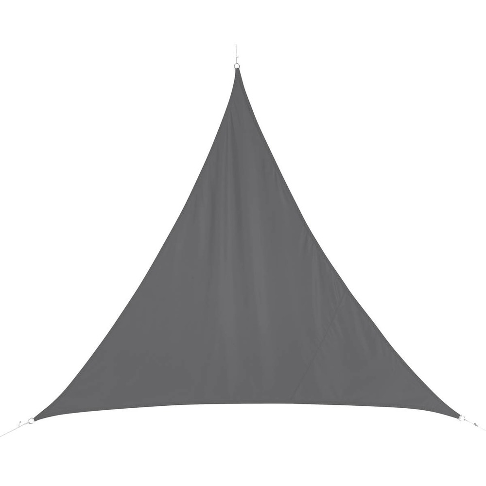 Voile d'ombrage triangulaire curacao gris