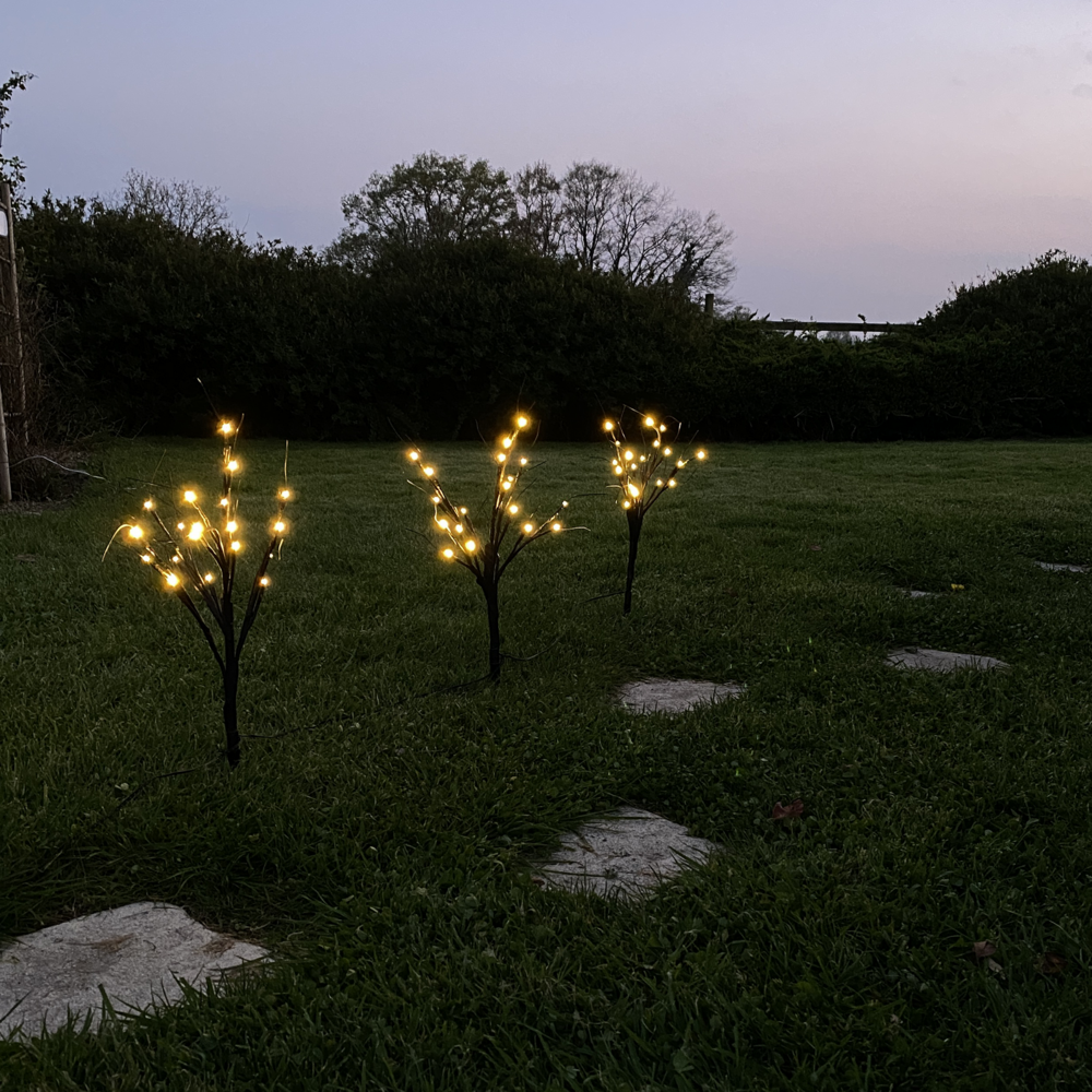 Lot de 3 piquets brindilles