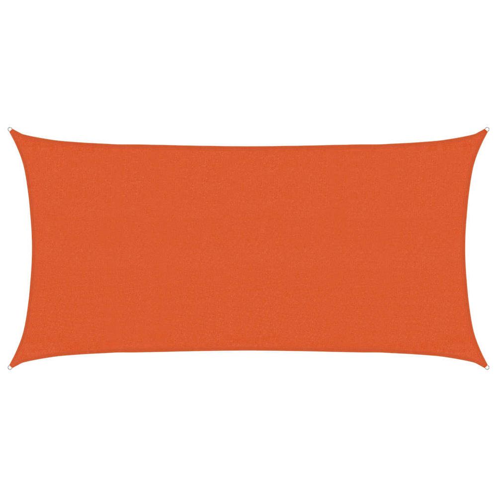 Voile d'ombrage 160 g/m² rectangulaire orange 3x6 m pehd
