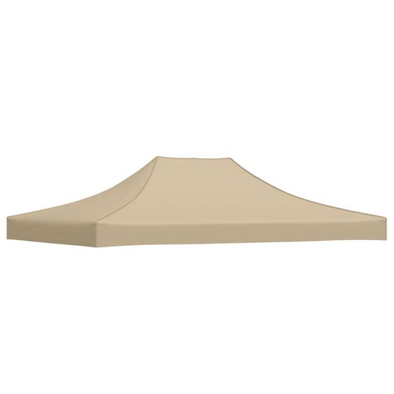 Toit de tente de réception 4,5x3 m beige 270 g/m²