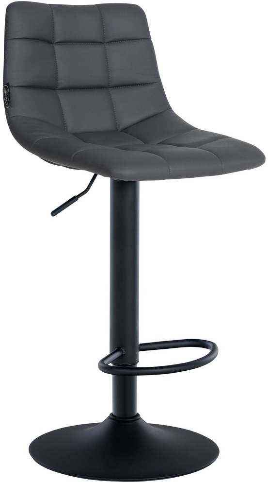 Tabouret de bar jerry simili cuir noir
