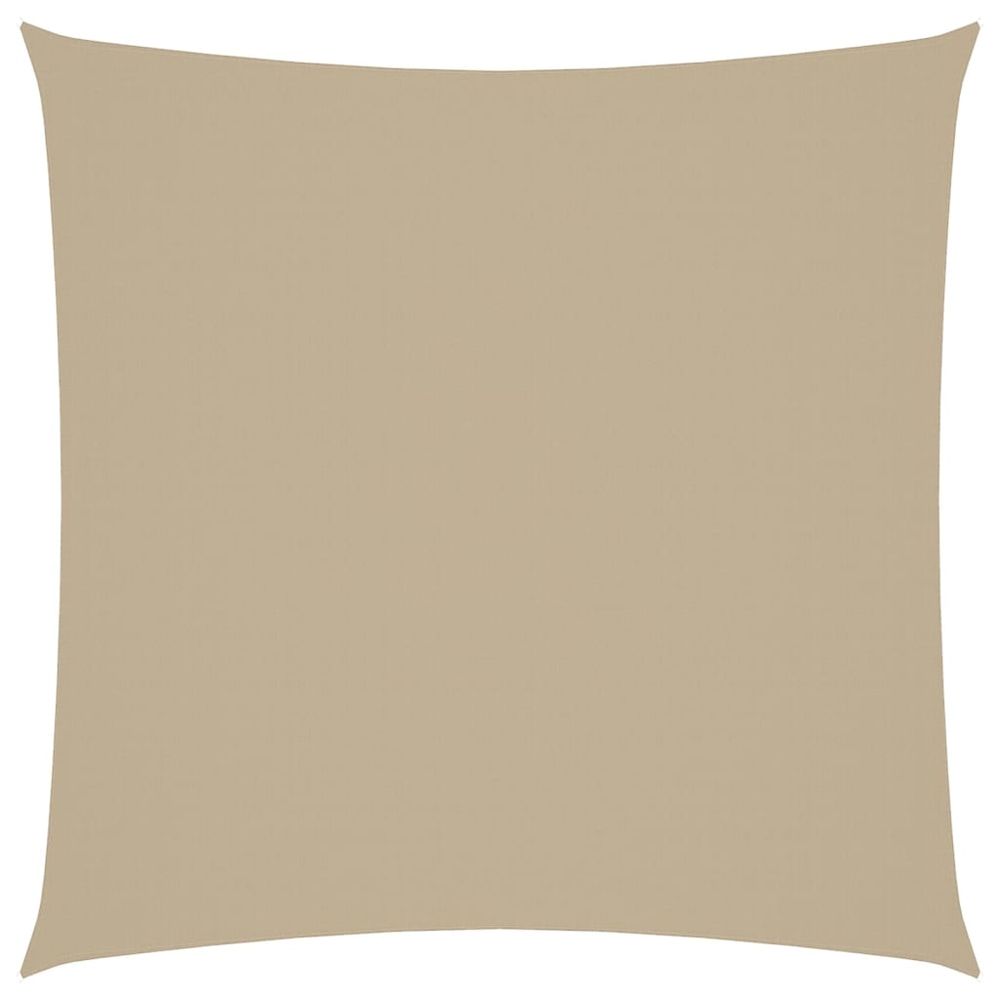 Voile de parasol tissu oxford carré 2x2 m beige