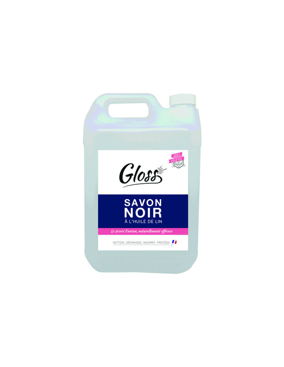 Savon noir à l huile de lin 5 litres - gloss