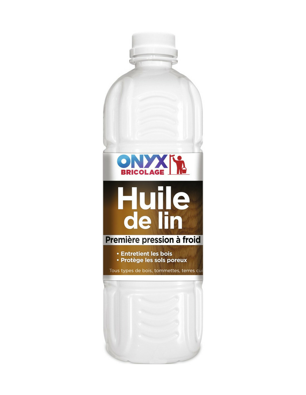Huile de lin bouteille 1 litre - onyx