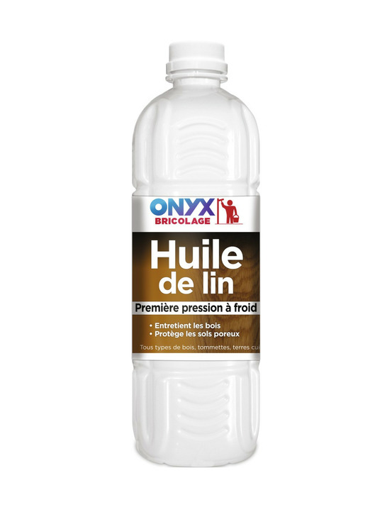 Huile de lin bouteille 1 litre - onyx